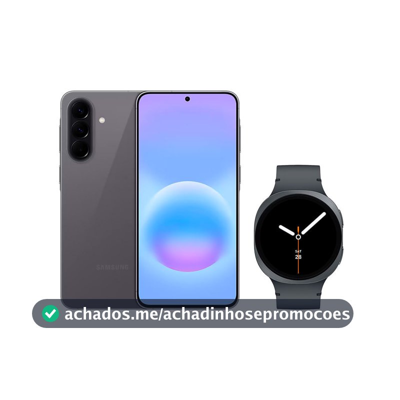 Galaxy A57 5G (128GB) - Cinza + Galaxy Watch8 BT 44mm - Grafite