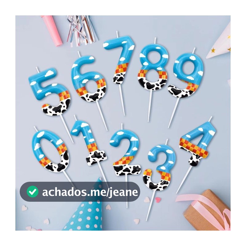 Toy Story 8o Aniversário Número Velas 9 Vela Bolo Toppers Para História Dos Desenhos Animados Festas Temáticas Decoração