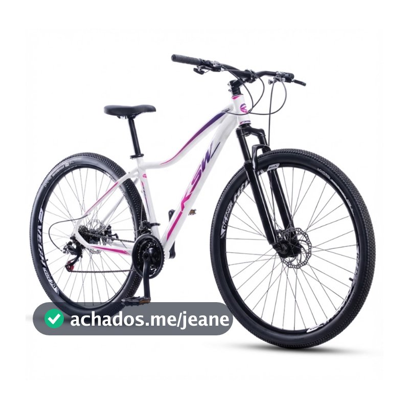 Bicicleta Aro 29 Ksw Mwza 21 Velocidades Feminina  Alumínio Freio a Disco MTB