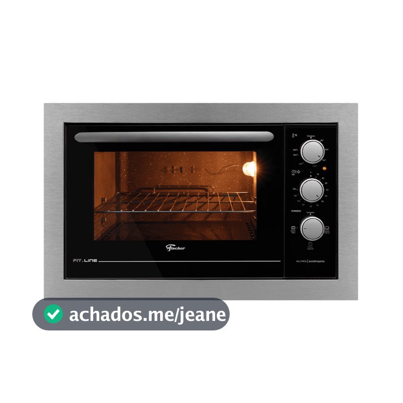 Forno Elétrico de Embutir Fischer Fit Line 48 Litros Inox 34493 Inox