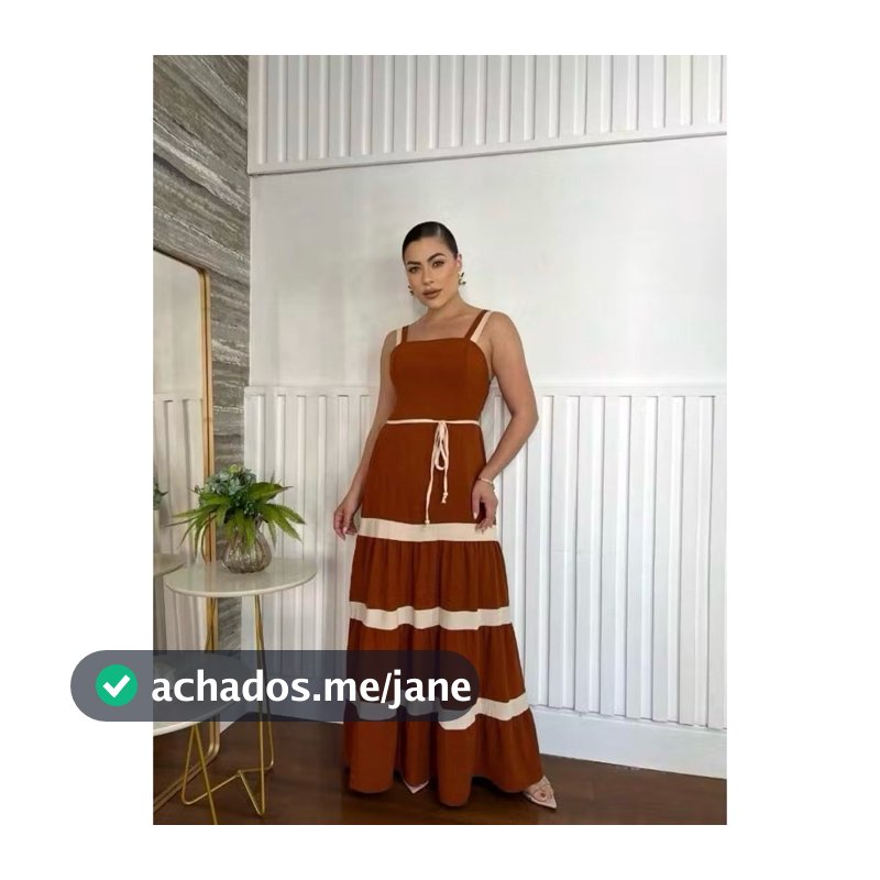 Vestido Longo Liso  Feminina Bicolor com forrto Casual Tecido Duna H-11