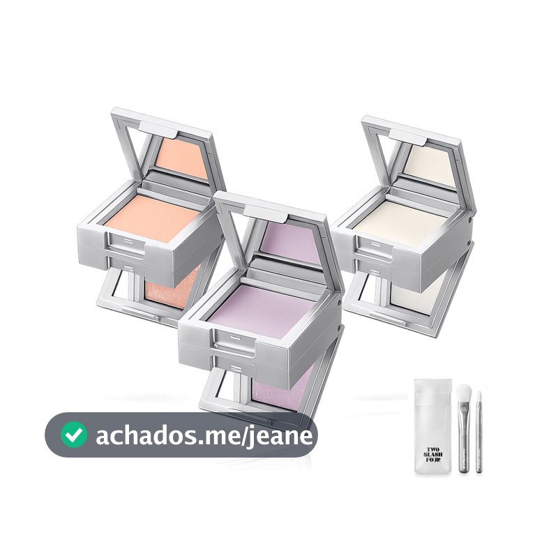 [Two Slash Four] Marcador De Cubo Facial Strobing 1 Unidade + Mini Conjunto De Pincéis De Retoque K-Beauty