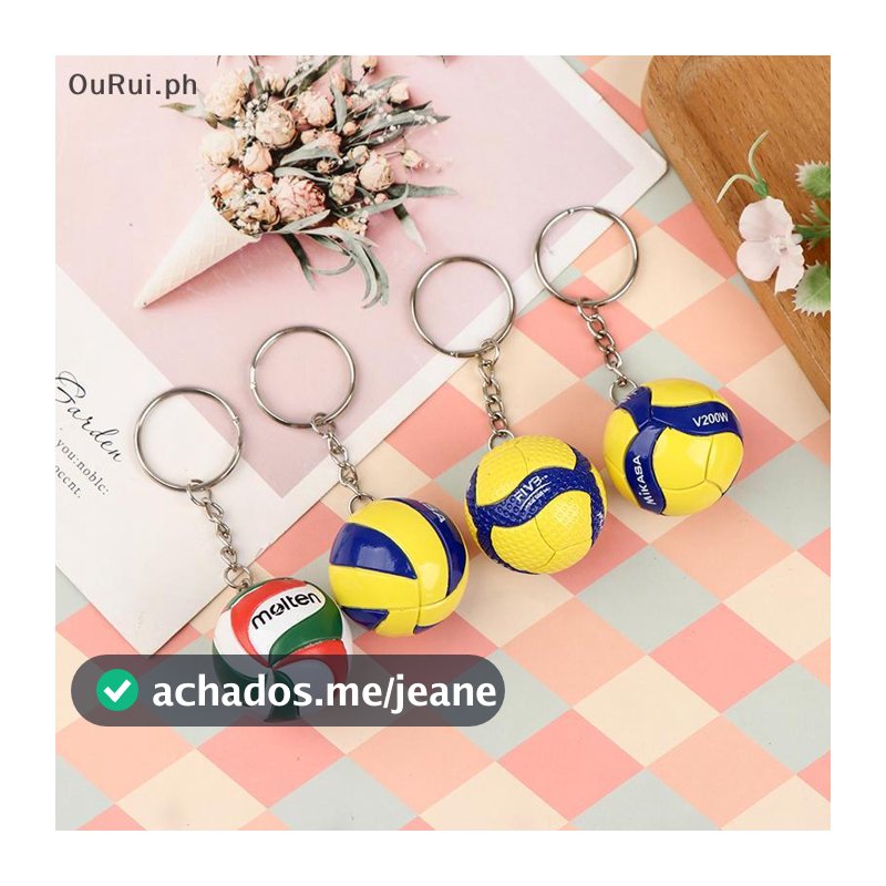 Chaveiro de Vôlei em PVC ORHB, Decoração Comercial, Bola de Praia, Artigos Esportivos  PTLA