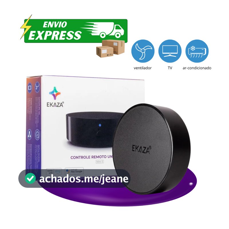 Controle Remoto Universal Wifi Inteligente Ir Infravermelho Ekaza Nova digital Jwcom