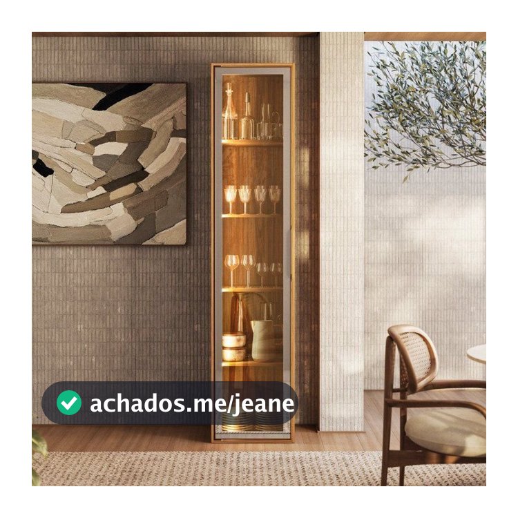 Cristaleira 1 Porta 48cm Plena Prime Tx