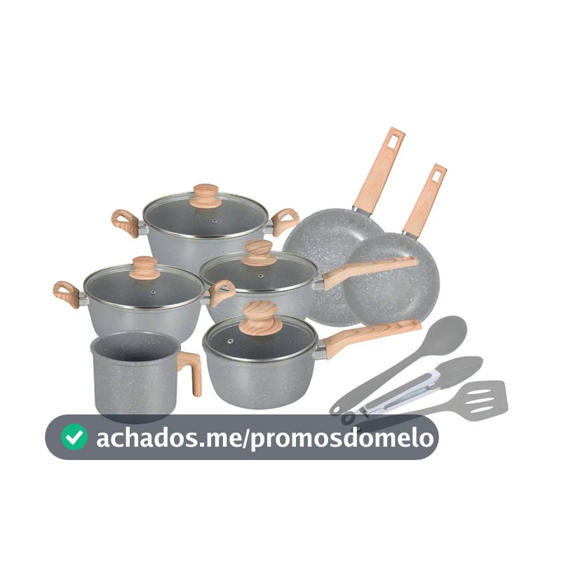 Conjunto de Panelas Neuhaus 10 Peças Cerâmica Antiaderente