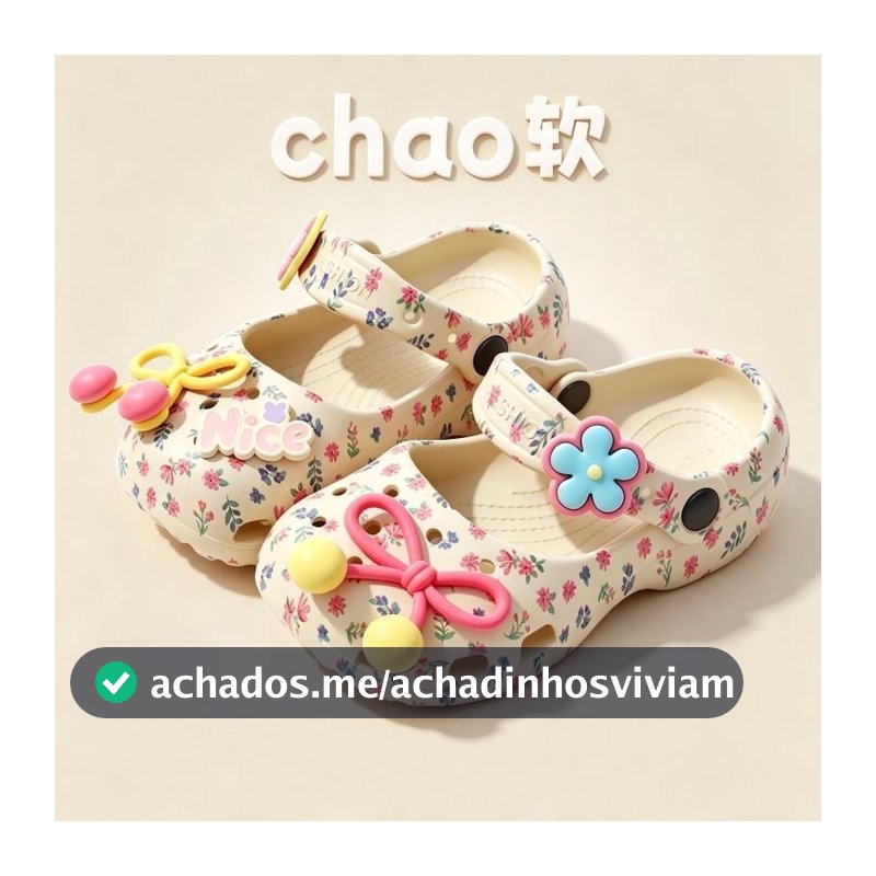 Estilo de balé buraco sapatos crianças sandálias 2026 novo estilo verão exterior buraco sapatos meninas Anti-deslizament