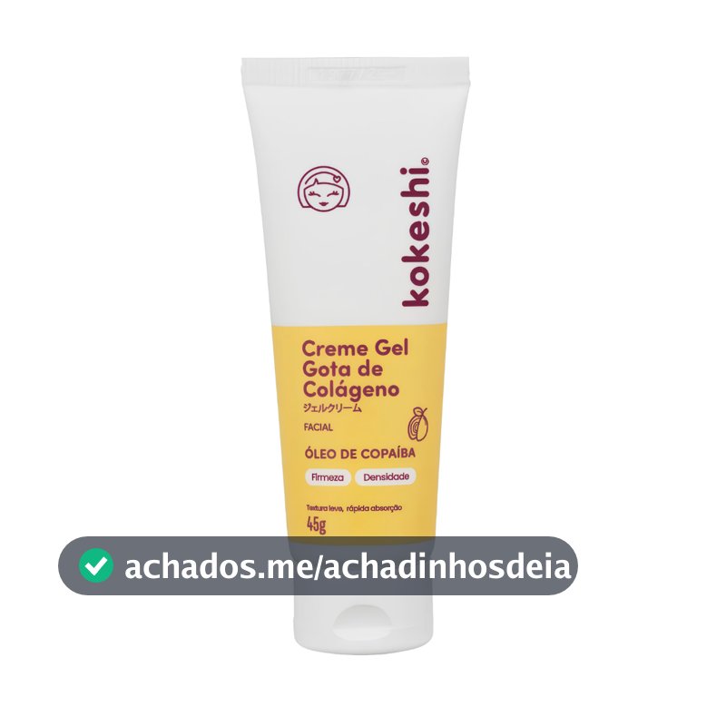 Creme Gel Regenerador Facial Gota de Colágeno Kokeshi 45g