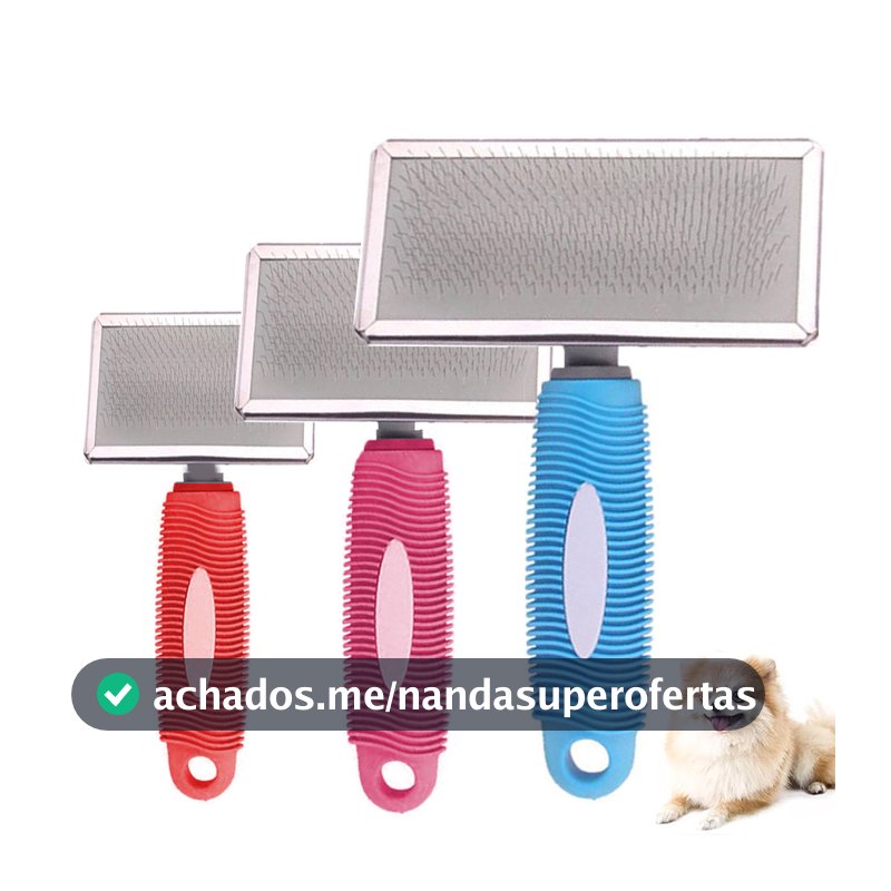 Escova Rasqueadeira Pet Removedor Pêlos Cães Gatos profissional