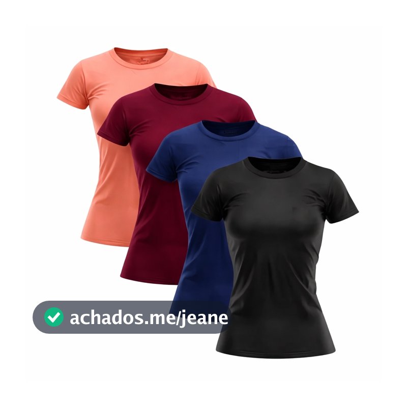 Camiseta Academia Feminina Treino Corrida Confortável Básica