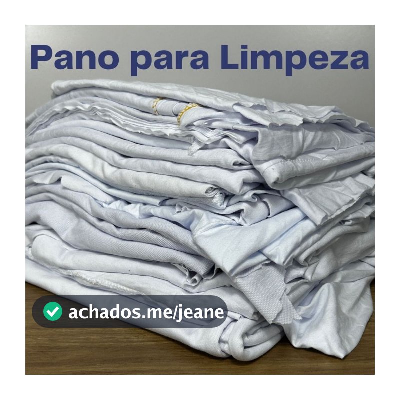 Retalho Pano para Limpeza Branco para gráfica, serigrafia, oficina - 100% algodão Pedaços de 20 a 60cm