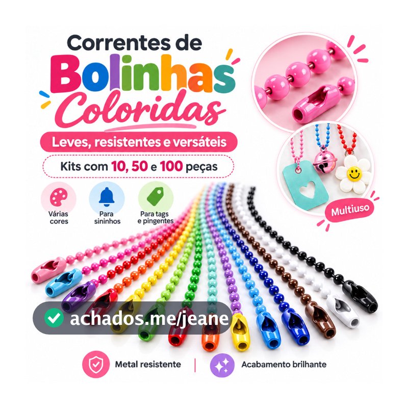 50/100/150/200 PCS Corrente De Bolinha Com Canoa 10cm Tag Chaveiro acessórios de moda
