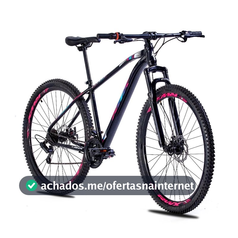 KIT BICICLETA BIKE MTB AÇO CARBONO RWX ARO 29 21V - FREIO A DISCO - TAM.  17.