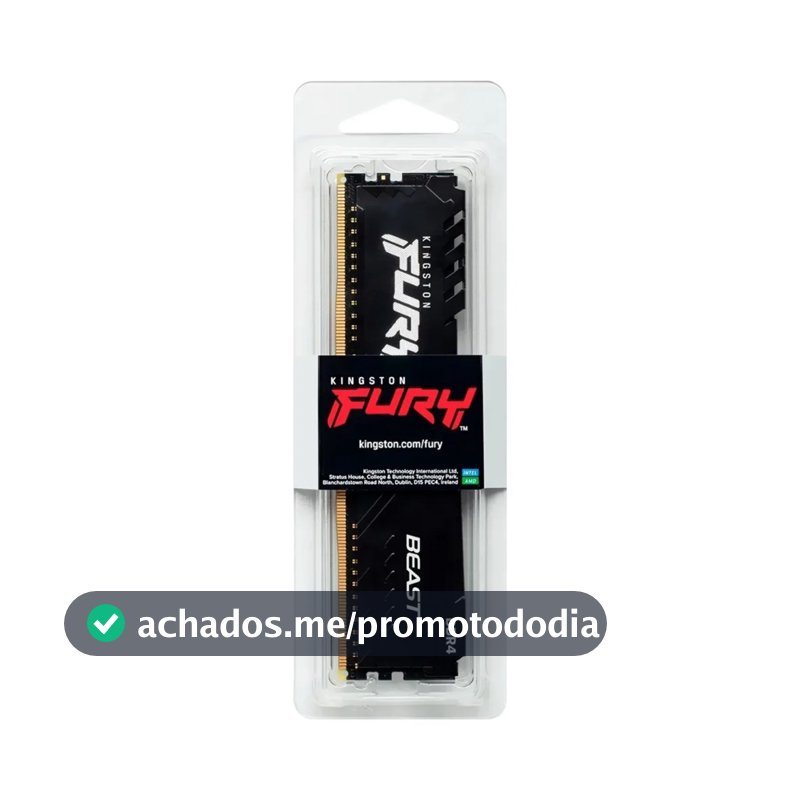 MEMORIA RAM DDR4 8GB 3200MHZ KINGSTON FURY BEAST KF432C16BB/8