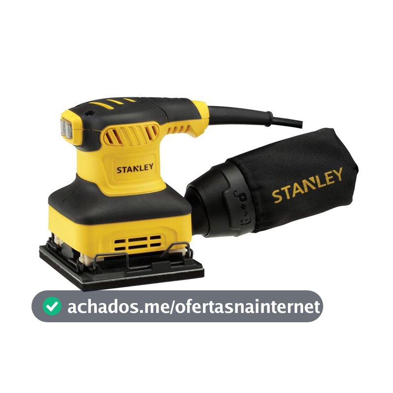 Lixadeira Orbital STANLEY SS24 240W Com Coletor de Pó 110V e 220V