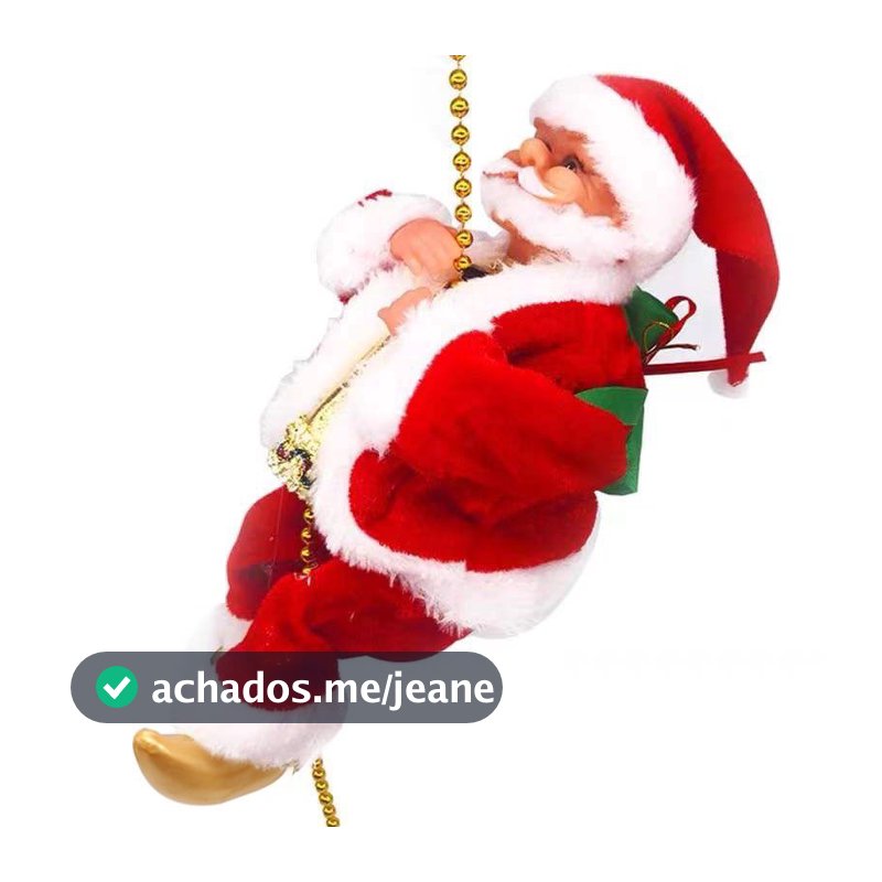 Boneco Papai Noel Sobe E Descer Musical Canta Movimento