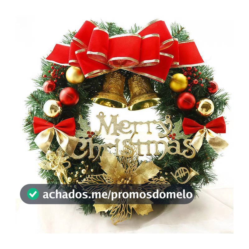 40cm Decoração De Natal Guirlanda Do Feriado Porta Sinal De Parede