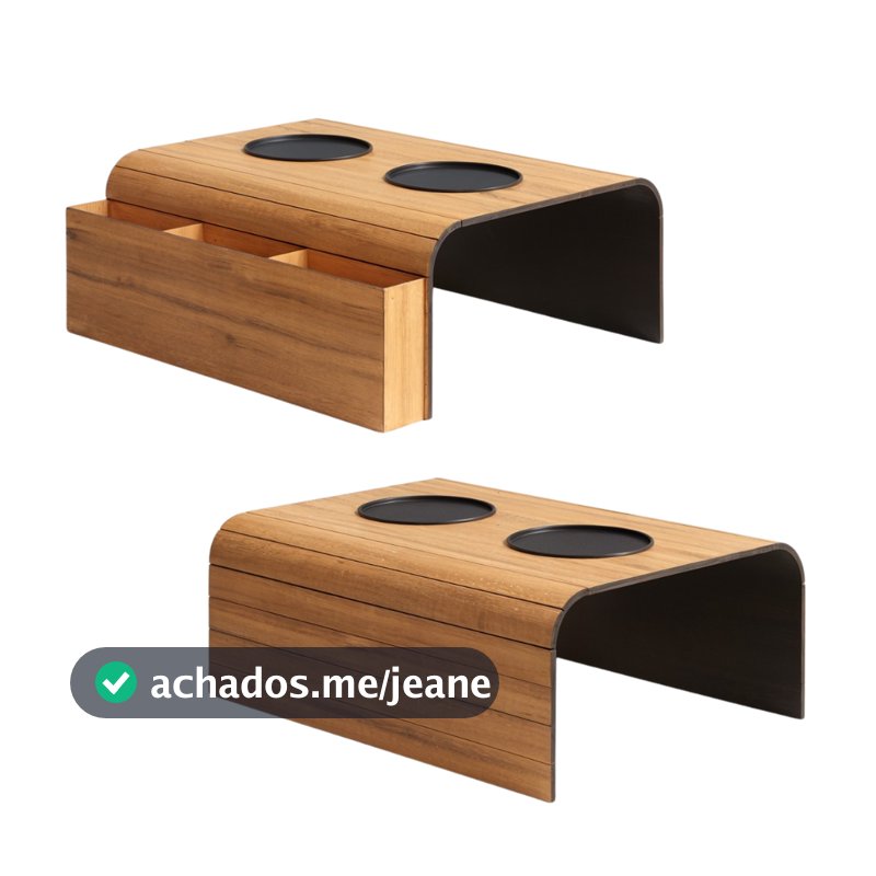 Kit Conjunto Porta Copo e Porta Controle Decoração Sofá Sala