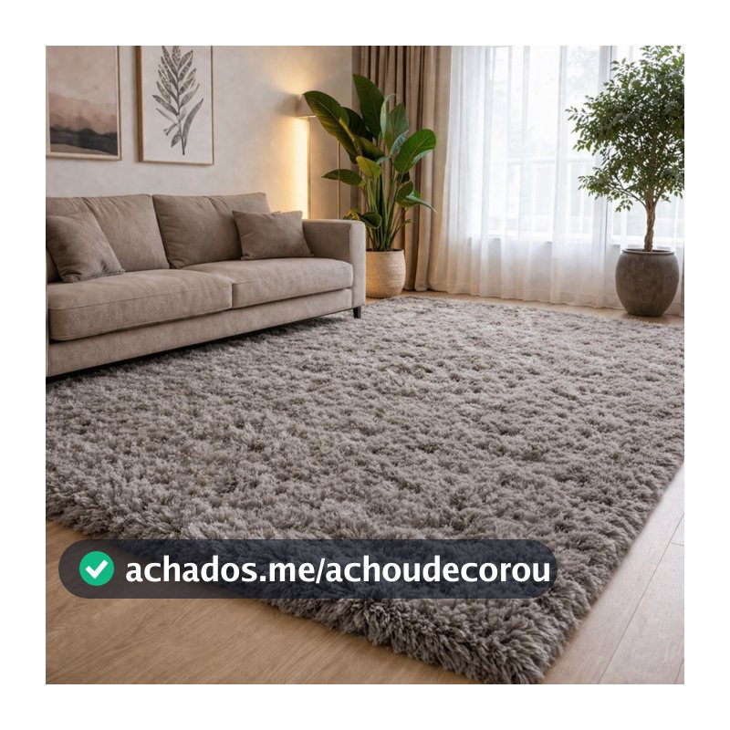 Tapete 2,00 x 1,50 Mega Luxo Peludo Sala e Quarto