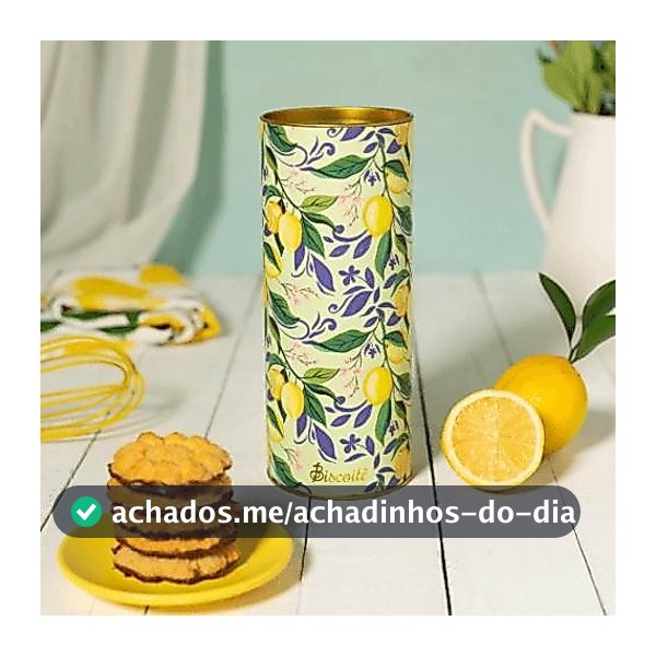 Lata Limonê Biscoito Fubá Limão 220g | Biscoitê