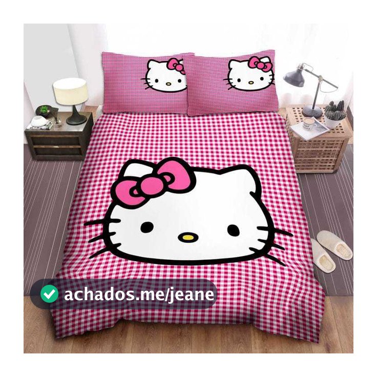 Kit Edredom Hello Kitty - Edredom Hello Kitty pink
