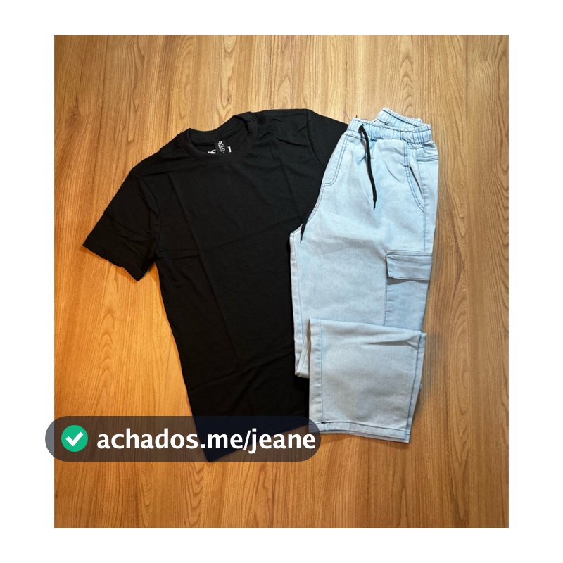 CONJUNTO MASCULINO CARGO QPOLO(CAMISA ORIGINAL+CALÇA CARGO)