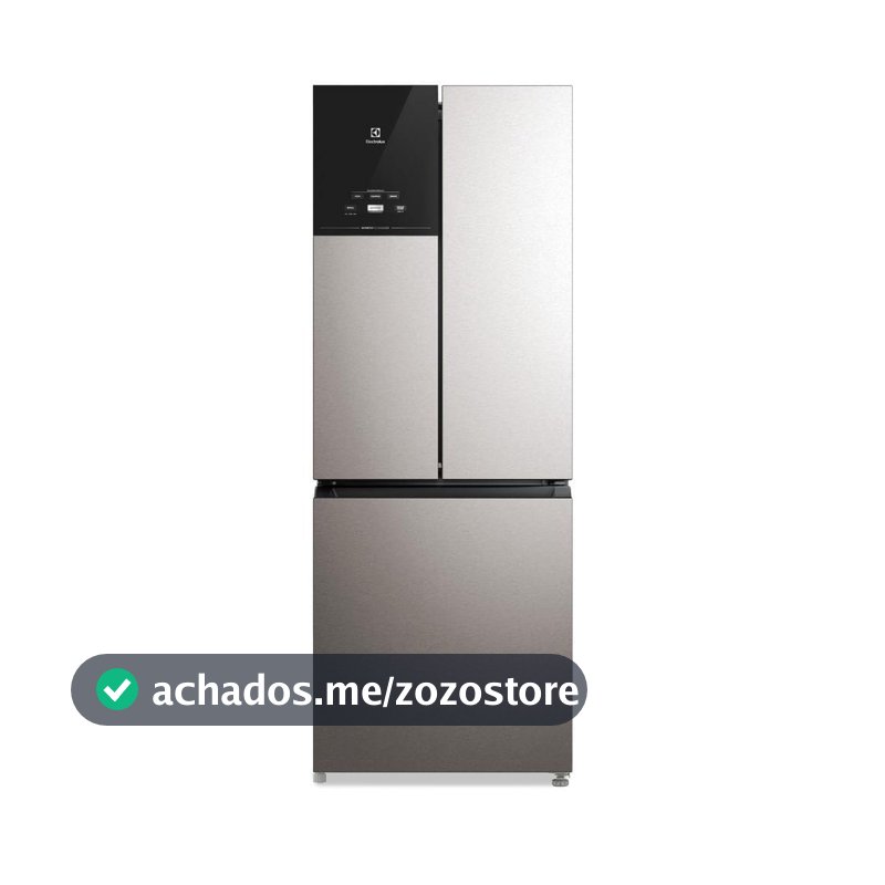 Geladeira Electrolux Frost Free Inverter 484L Efficient AutoSense 3 Portas Inox Look (IM7S)