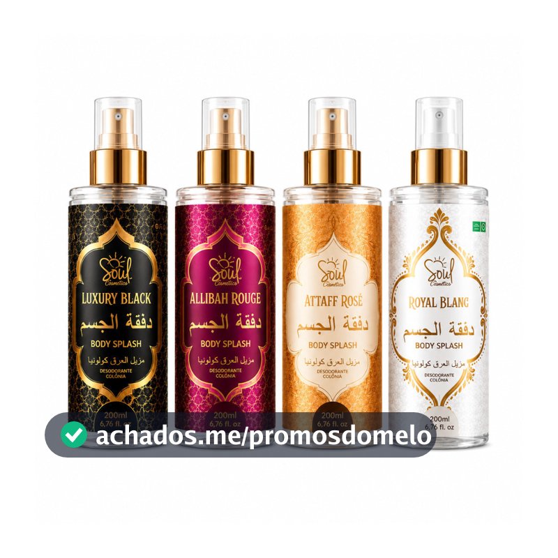 Kit Feminino Body Splash Soul Alta Projecao 200ml