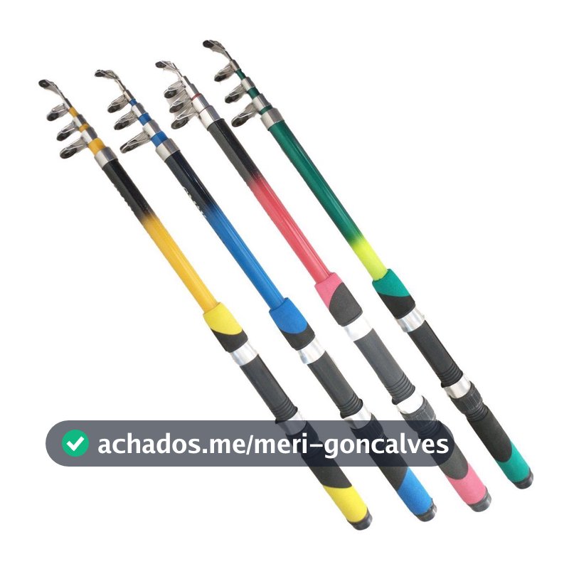 Vara de Pesca Telescópica para Molinete (ultra light) - COR SORTIDA - Pescaria Ótimo P/ Pesqueiro, Rios, Lagos
