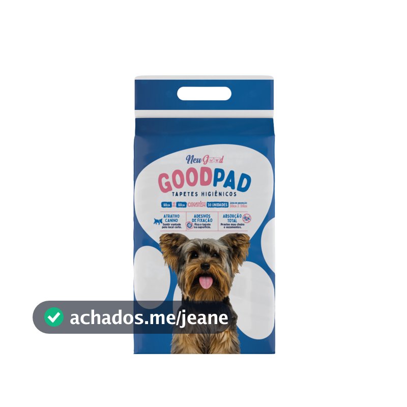 Tapete higiênico 60x60 Slim Good Pad com 30 Unidades
