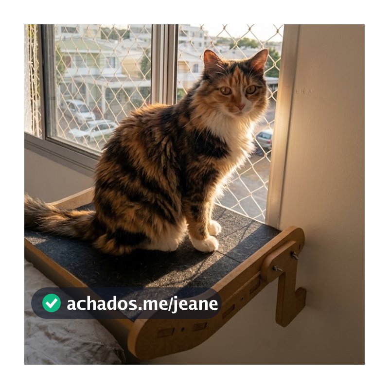 Suporte Para Janela De Gatos Cama Suspensa Reforçada MDF 15mm Capacidade 25kg