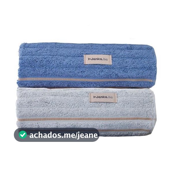 Kit/Jogo 2 Toalhas Banhão Premium 100% Algodão Fio Penteado Alta Absorção Turim Wanka.Be