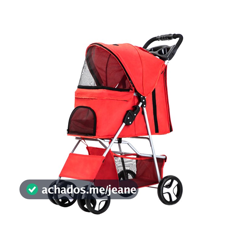 CARRINHO DE PASSEIO TRANSPORTE PET CÃS E GATOS ATÉ 15KG