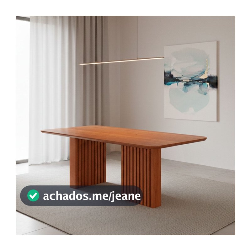 Mesa de Madeira Ester 210 Cm Cinamomo - Cimol