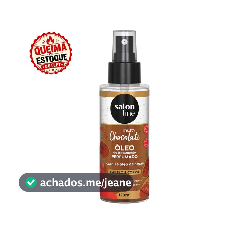 Óleo Perfumado Cabelo e Corpo Multy Chocolate 120ml