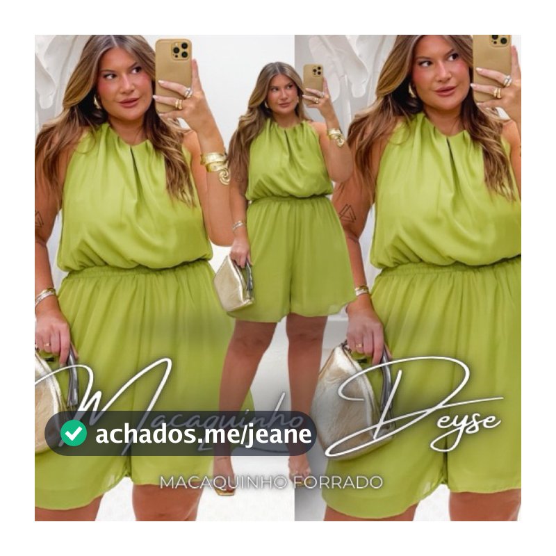 Macaquinho moda feminina plus size e slim de qualidade confortável