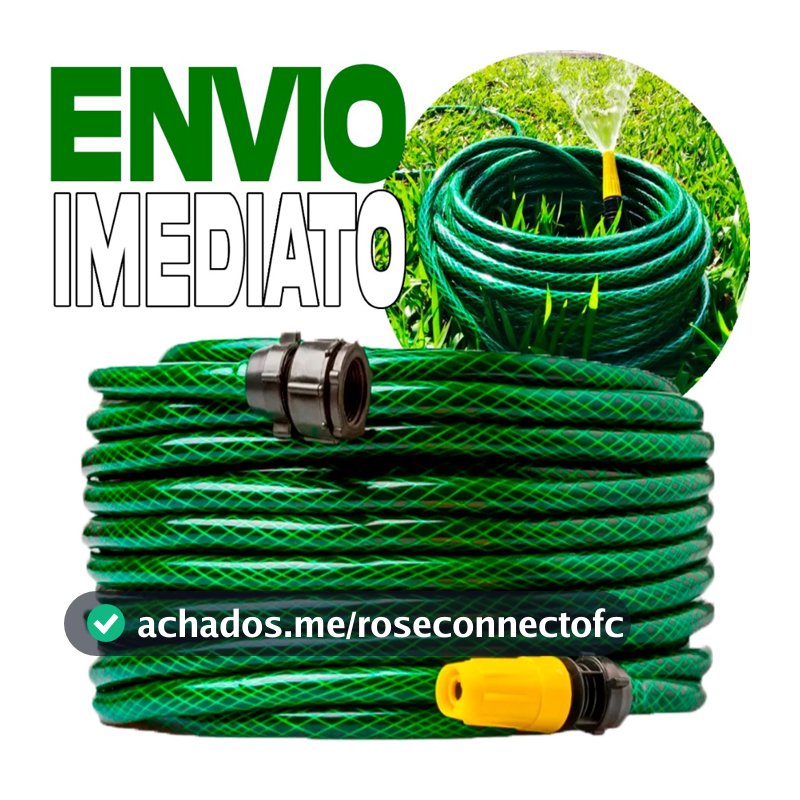 Mangueira Jardim Reforçada Trançada Completa 05/10/15/20/25/30/35/50 Metros