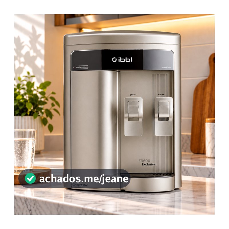Purificador de Água IBBL FR600 Exclusive Prata Compressor Água Gelada e Natural