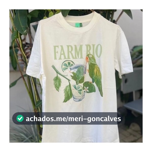 ORIGINAL T-SHIRT TAG FRUTA FLOR FASHION LINDA VERAO F4RM