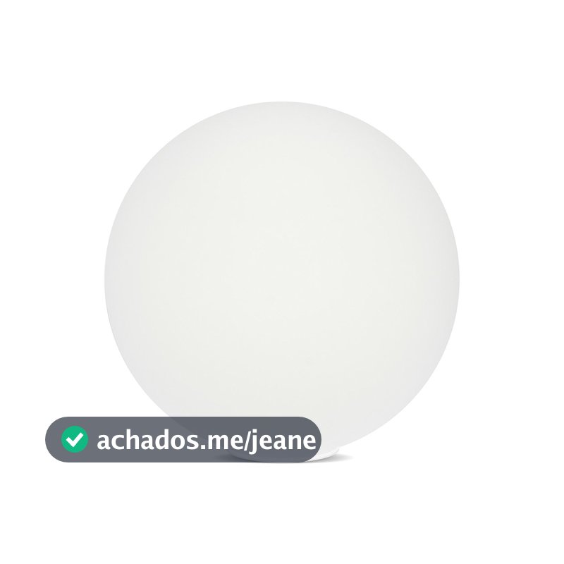 Globo Lustre Bolinha Em Vidro Leitoso Orby 12x12 cm