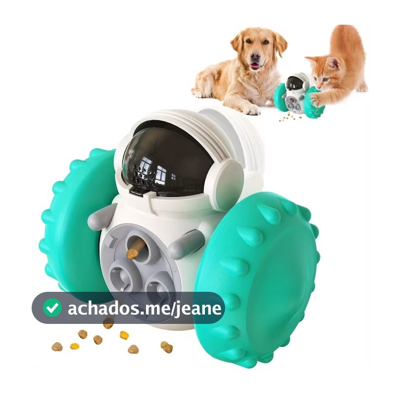Brinquedo Interativo Gato E Cão Alimentador De Ração Pet
