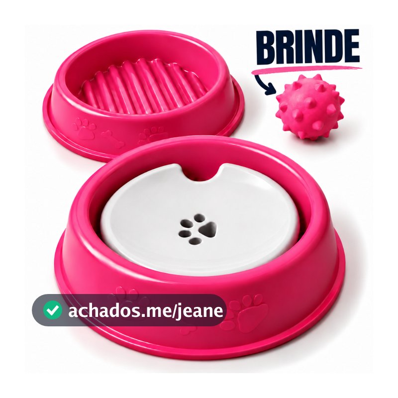 Kit Pet Comedouro Cachorro Anti Formiga 800ml Bebedouro Cachorro Pelos Longos 800ml Brinquedo