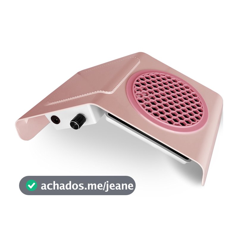 Coletor De Pó Aspirador Sugador Unha Gel Profissional Forte Cooler Boost Bivolt
