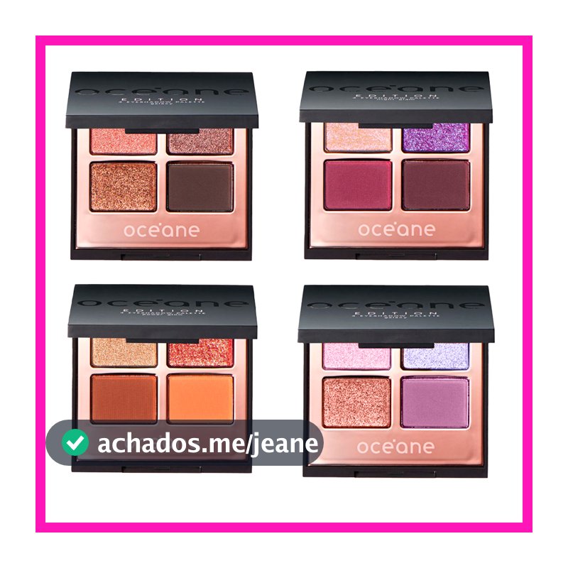 Océane Edition 4 Eyeshadow Pallete 4,5g (Paleta de Sombras Com Tons Sofisticados E Versáteis)