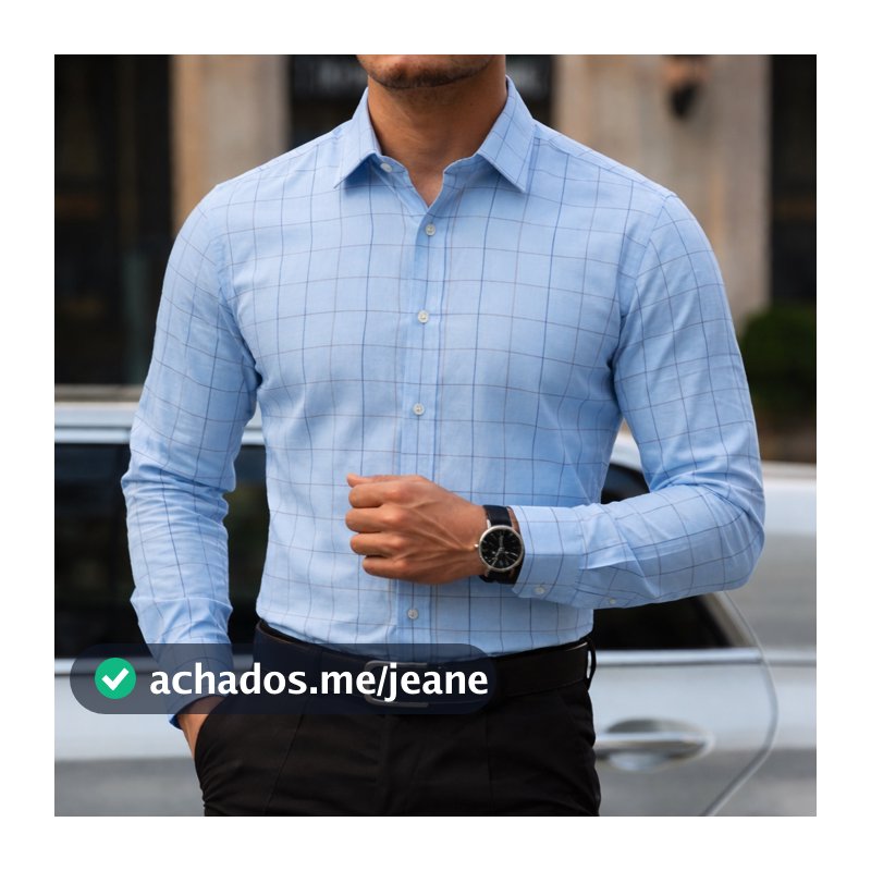 Camisa Social Masculina Manga Comprida Escritório Casual De Boa Qualidade Slim Fit Com Elastano