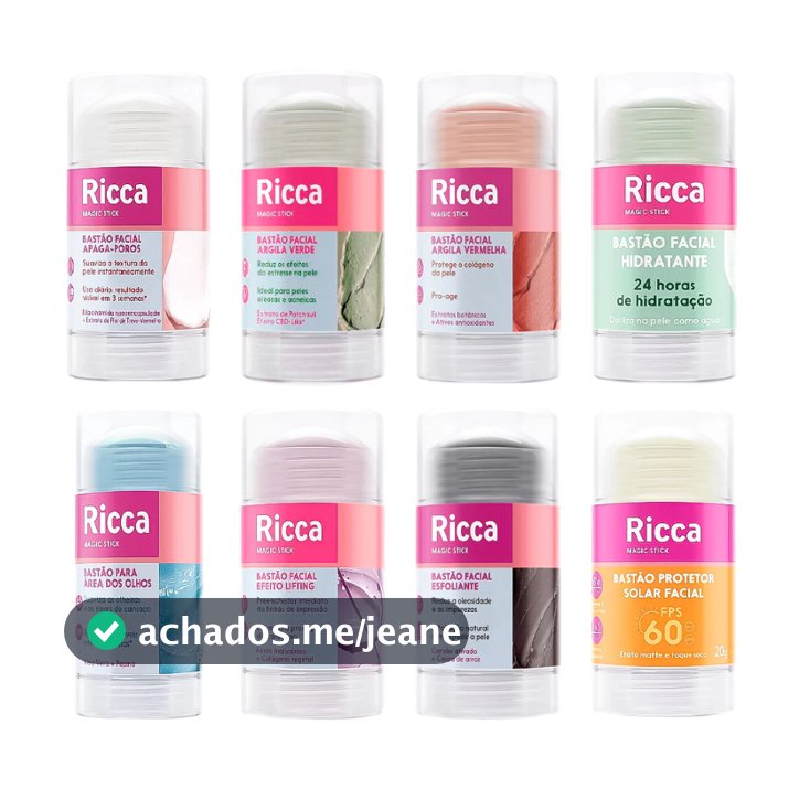 Ricca Bastão Facial  - Escolha o seu