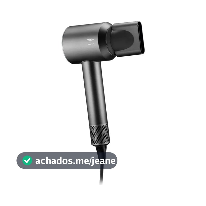 Secador de Cabelo Super Ionic Motor BLDC 3 Temperaturas 1800W Elgin Cinza