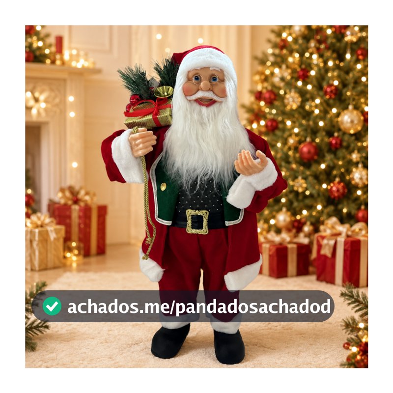 Papai Noel Elegante Decoração de Natal Presente