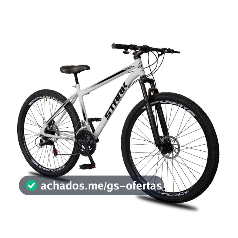 Bicicleta Aro 29 Stark Aço Carbono 21 Velocidades Freio à Disco Suspensão Tamanho 18