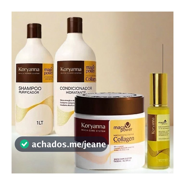 Kit Completo Maca Power Máscara 500 g + condicionador 1L + Shampoo 1L + Óleo Maca Power 50ml